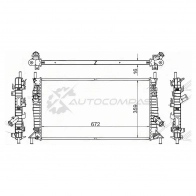 Радиатор MAZDA 3 1.4/1.6/1.6D/2.0/2.0D 03-09/FORD FOCUS II/C-MAX 1.4/1.6/1.6D/1.8/1.8TD/2.0 SAT SGMZ0008R I0W29T Y 1440516524