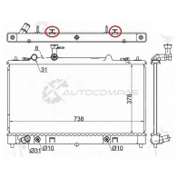 Радиатор MAZDA 6/ATENZA 1.8/2.0 05-12 SAT 1422810355 SGMZ00052 F Q5EB