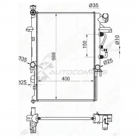 Радиатор MAZDA BONGO BRAWNY 97- 4WD A/T 2.5D SAT MZ00092 1422810368 23KFS H