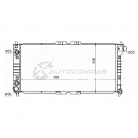 Радиатор MAZDA CAPELLA/MILLENIA/626/CRONOS/EFINI/MS-6/EUNOS 500/FORD TELSTAR V6 1.8/2.5 92-02 SAT 1422809944 MZ0002V6 HPVP H