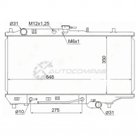 Радиатор MAZDA FAMILIA/323/ASTINA/PROTEGE 89-94 SAT MZ000189 8WN G4 1422809595