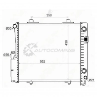 Радиатор MERCEDES C-CLASS W201 2.6/3.2 86-93 SAT MB00072 6RIKQ6 9 1422811069