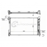 Радиатор MERCEDES C-CLASS W203/CLK-CLASS W209/SLK-CLASS W171 SAT GT 0R9 1422811771 SGMB00093