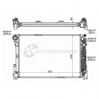 Радиатор MERCEDES C-CLASS W204 07-/E-CLASS W212 10-/CLS-CLASS W218 11-/X204 GLK 08- DIESEL