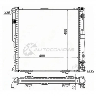 Радиатор MERCEDES E-CLASS W124 2.0/2.2 92-95 SAT MB00021 THKH3 W 1422811494