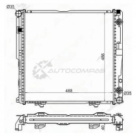Радиатор MERCEDES E-CLASS W124 2.0/2.2/2.3 85-92 W A/C SAT MB00031 1422811495 UB VS28R