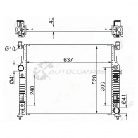 Радиатор MERCEDES ML/GL/R-CLASS W164/X164/W251 2.8D/3.0D/3.2D/3.5/3.5D/4.5/5.0/5.5/6.3AMG SAT X IATN 1422811075 MB000505