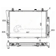 Радиатор MERCEDES S-CLASS W140 2.8/3.0/3.2 92-98 SAT MB00061 1422811078 MG QYKB2