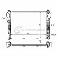 Радиатор MERCEDES S-CLASS W220 2.8/3.2/3.2D/3.5/4.0D/4.3/5.0/5.5/6.0/6.5 99-06/CL/SL-CLASS W215/W230 SAT 5KRU1 EM 1422811487 MB0012