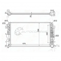 Радиатор MERCEDES SPRINTER / VW CRAFTER 06 SAT MB001006 2QKY H 1422811085