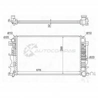 Радиатор MERCEDES SPRINTER / VW CRAFTER 06 SAT SGMB001006MT 84LW 9 1422811766