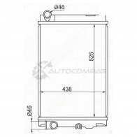 Радиатор MITSUBISHI CANTER FE70 4M51 02-04 SAT 1422813406 QO8 K1 MC00841