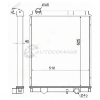 Радиатор MITSUBISHI CANTER FE7\FE8 4M50\4M51 03 SAT MC00843 0STY N 1422813556