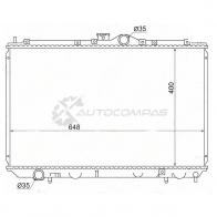 Радиатор MITSUBISHI CARISMA 1.6 4G92 96- MT