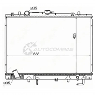 Радиатор MITSUBISHI CHALLENGER/MONTERO SPORT V6 3.0/3.5 96-02 (пластинчатый) SAT 1422814804 K T2II0V MC0066V62R