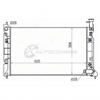 Радиатор MITSUBISHI COLT 4G15/4G19 Z25/8A 02 SAT 1422812761 0SM GYVB MC0001Z2