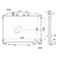 Радиатор MITSUBISHI DELICA L300 4D56 89-99 DIESEL/HYUNDAI H100/PORTER/GRACE 94 SAT HY0011MT 1422806337 P2 C9BG