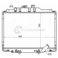 Радиатор MITSUBISHI DELICA L300 89-99 4D56 Diesel SAT MC0005L300D3R J0N8 VOU 1422807130