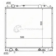 Радиатор MITSUBISHI DELICA L400/SPACE GEAR 94-06 3,0 4G64/4D56 SAT 1422814806 63 43F1 MC00053R