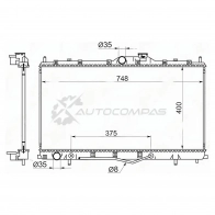 Радиатор MITSUBISHI GALANT 03-12 SAT 1422814111 MC0004 ZN0J V