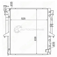 Радиатор MITSUBISHI L200 /TRITON 06-/ PAJERO SPORT 08- 2.5D(26mm) SAT V AFZM 1422813298 MC000L200