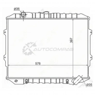 Радиатор MITSUBISHI PAJERO 2.3TD/2.5TD 86-91/HYUNDAI GALLOPER 2.5TD 91-98 SAT 0MZ91 ZX MC0007D 1422812752