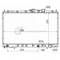 Радиатор MITSUBISHI RVR/SPACE WAGON 4G63/4G93 91-97 SAT 1422813306 DZ F60F MC00094G63