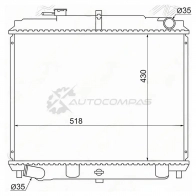 Радиатор NISSAN ATLAS TD25/TD27 2.3/2.7/3.2 93-97 DIESEL MT 4WD SAT NS000F234WD 1422815483 ZF6 TQ7