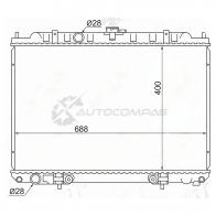 Радиатор NISSAN AVENIR/TINO V10 QG18EM/EXPERT QG18 98 SAT NS0003W11 1422815420 7SQD FF