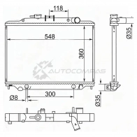 Радиатор NISSAN CARAVAN/URVAN 2,0/2,4 02 SAT NS0087 OWPU J 1422816925