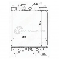 Радиатор NISSAN MARCH/MICRA АКПП 92-02 SAT 1422815451 20 XRZY NS0001K1199