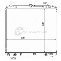Радиатор NISSAN PATHFINDER/FRONTIER/XTERRA/NAVARA VQ40DE 04