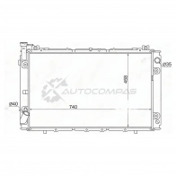 Радиатор NISSAN PATROL/SAFARI TD42/RD28 87-97 SAT 1422815488 NS000Y60D 7BI 1MP8