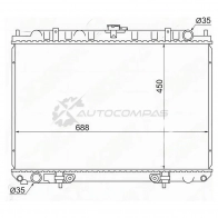 Радиатор NISSAN RNESSA(KA24DE)/PRESAGE/BASSARA/SERENA/LIBERTY/PREIRIE SR20/YD25 98-02 SAT SGNS000512 1422817045 Z2 41FL