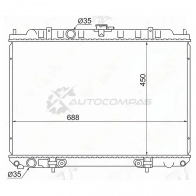 Радиатор NISSAN SERENA 02-05/ BASSARA 01-03/LIBERTY 01-04/ PRESAGE 01-03 QR2