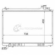 Радиатор NISSAN SKYLINE V35 04-/STAGEA M35 04-/INFINITI G35 01