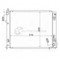 Радиатор NISSAN TIIDA C12 12-/NISSAN NOTE E12 13 SAT NS0001E12 1422817078 GFD 0F