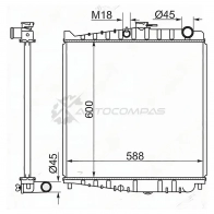 Радиатор NISSAN UD CONDOR MK211 1999-/ FE6E SAT 4W 42E NS0018 1422816553