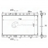 Радиатор NISSAN X-TRAIL T32 14- MR20DD/QR25DE CVT SAT NS0007T32 VOJ NC 1422816612