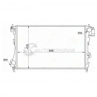 Радиатор OPEL VECTRA C/SIGNUM 1.6/1.8 02- (трубчатый) SAT 1440989403 ST100019 P V4MIG