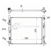Радиатор RENAULT KANGOO 08 SAT RN0006 1422819781 KSFU XU
