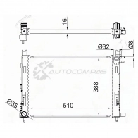 Радиатор RENAULT LOGAN/SANDERO 14-/DUSTER 10-/KAPTUR 16-/LADA VESTA 15 SAT P AI6YX1 SGRN000214R 1440536165