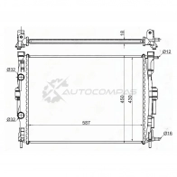 Радиатор RENAULT MEGANE II 02-08