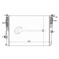 Радиатор RENAULT MEGANE III/FLUENCE 1,6 10 SAT DL 6X8N 1422819439 RN000409