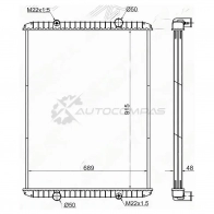 Радиатор RENAULT PREMIUM/KERAX 96-00/MAZ ЯМЗ-650 09 SAT RN00111 D4VE 6N 1422819443