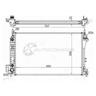 Радиатор SAAB 9-3 1.8/1.8T/2.0T/2.2TD 03-/OPEL VECTRA C/SIGNUM 2.0TD/2.2/2.2TD/3.2 03-/CADILLAC BLS