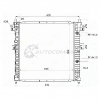 Радиатор SSANG YONG KYRON 05-/ACTYON 2.3/2.0D 05-06 SAT 1422820192 SSKI 78 SY0002