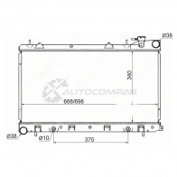 Радиатор SUBARU FORESTER 00-02/IMPREZA 99