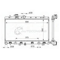 Радиатор SUBARU IMPREZA 1.5 05-07