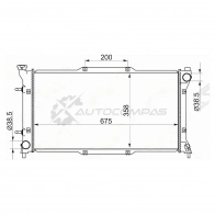 Радиатор SUBARU LEGACY 1.8-2.2 1989-1993/ LEGACY 2.5 1993-1997